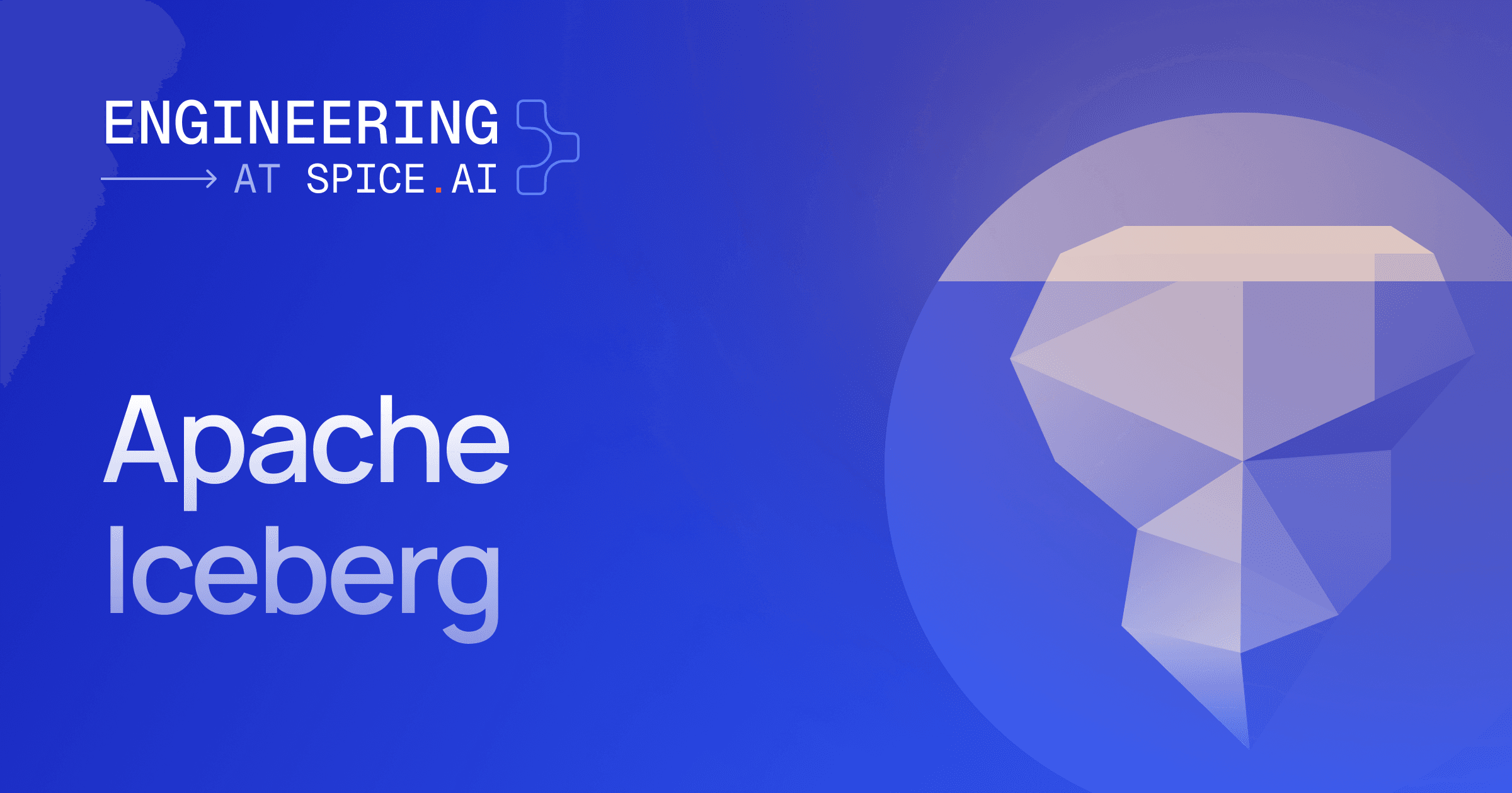 Apache Iceberg at Spice AI blog header