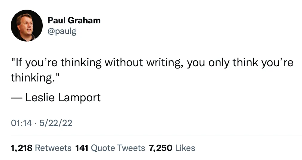 On Writing blog post header image