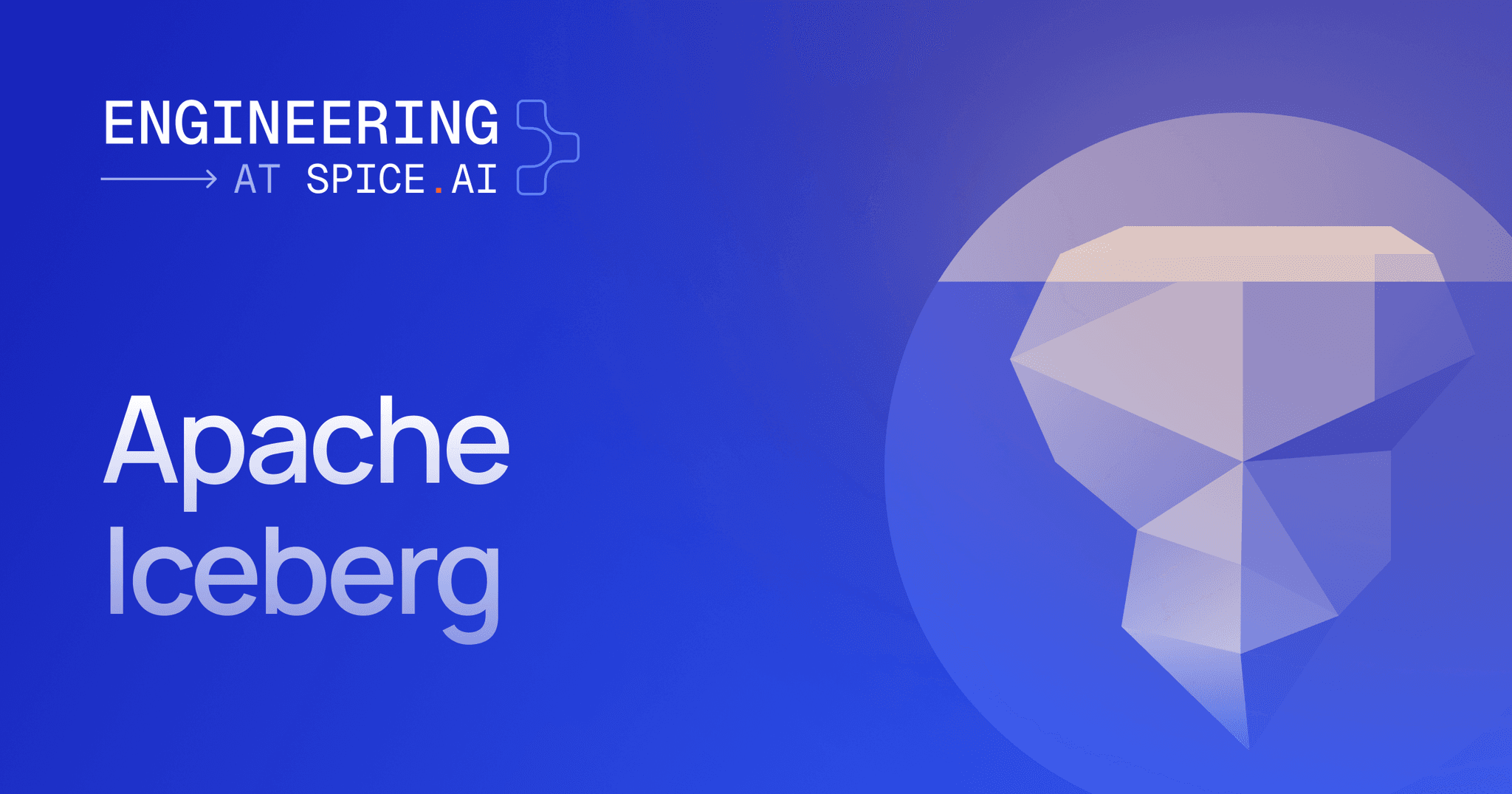 Apache Iceberg at Spice AI blog header